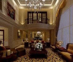 香頌灣-別墅-360平米古典客廳裝修圖片