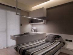 150平超品味復式簡約公寓簡約臥室裝修圖片