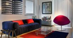 120平現代時尚公寓現代客廳裝修圖片