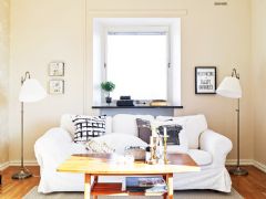 溫馨色彩小公寓簡約臥室裝修圖片