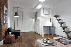 43平米陽光住宅簡約客廳裝修圖片