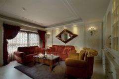 145平美式新古典雅居美式客廳裝修圖片