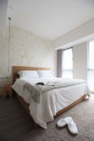 115平北歐實木風公寓歐式臥室裝修圖片