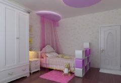 超靚設計助你打造兒童房混搭臥室裝修圖片