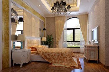 明珠城馬賽苑歐式臥室裝修圖片