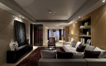 華地紫園示范公寓簡約客廳裝修圖片