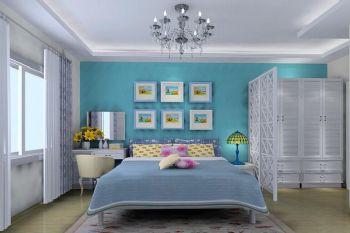 2014最新時尚清新臥室設計現代臥室裝修圖片