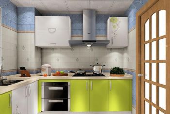 最新清新廚房搭配設計方案現代廚房裝修圖片