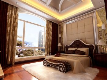 華僑城275平古典風格古典臥室裝修圖片