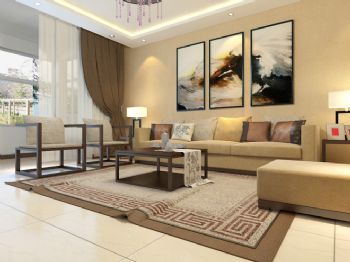 新中式風格設計案例欣賞中式客廳裝修圖片