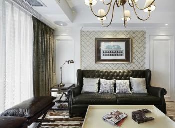 152平美式設計風格欣賞美式客廳裝修圖片