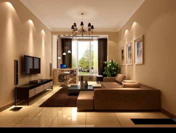 140平米現代風格三居設計案例現代客廳裝修圖片