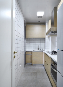 92平北歐時尚公寓裝修案例歐式廚房裝修圖片