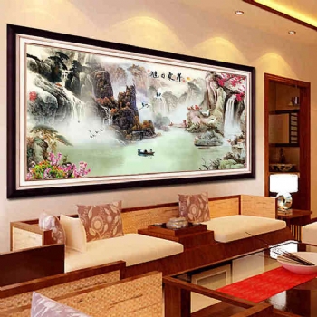 2015中式客廳裝飾畫效果圖大全中式客廳裝修圖片
