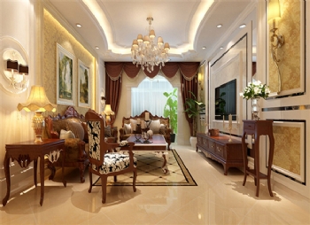 140平三居中式古典風裝修圖片中式客廳裝修圖片
