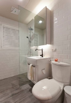 92平美式鄉村兩居室裝修案例欣賞美式衛生間裝修圖片