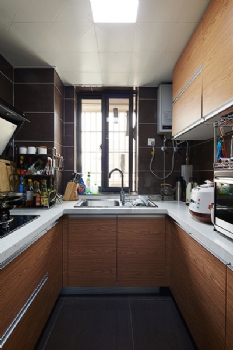 90平現代簡約三室二廳案例現代風格廚房