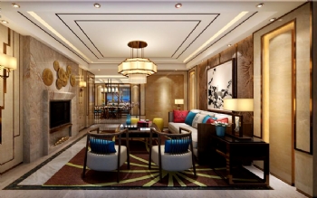 鈺鼎園奢華新古典風歐式客廳裝修圖片
