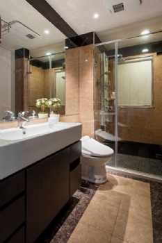 93平新古典清新典雅時尚公寓古典衛生間裝修圖片