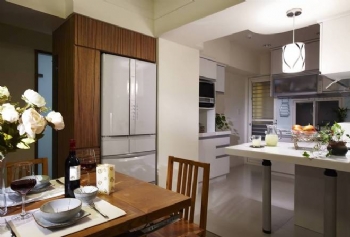99平米會呼吸的綠住宅的三室兩廳古典廚房裝修圖片