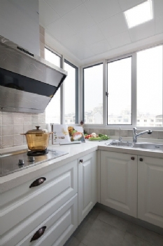 177平米簡美風格彩色人生地中海廚房裝修圖片