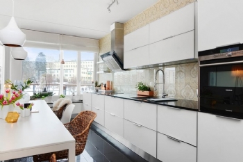 87平米溫馨舒適斯德哥爾摩三居現代風格廚房