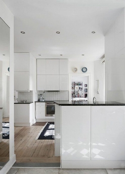 82平米現代質感兩室一廳現代風格廚房