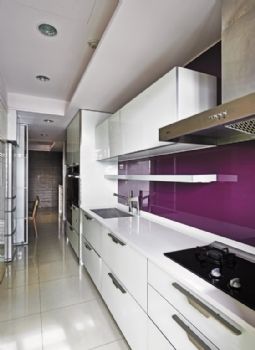 99平米緊湊三居裝修效果圖美式廚房裝修圖片