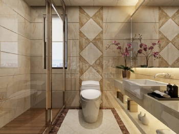 簡歐普通住宅裝修設計簡約衛生間裝修圖片