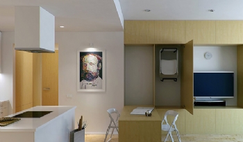 納維亞風格的簡約公寓簡約裝修圖片