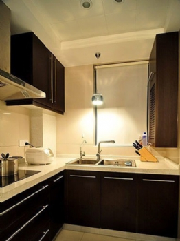 90平米低調奢華二居室裝修效果圖古典廚房裝修圖片