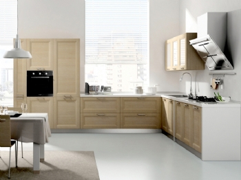 現代簡約混搭溫暖清新小戶型案例欣賞現代廚房裝修圖片