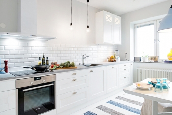 80平米混搭風簡歐公寓圖裝修歐式風格廚房