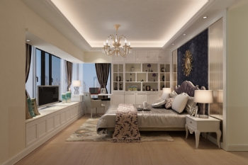 130平大戶型現代簡約風案例欣賞現代臥室裝修圖片