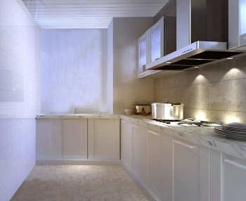 60平米格蘭晴天美式現代裝修圖片現代廚房裝修圖片