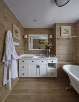 160平恬靜美式四居裝修案例美式衛生間裝修圖片