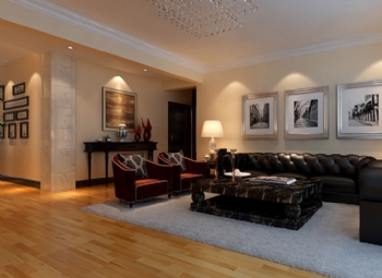 打造低調品質生活空間美居歐式客廳裝修圖片