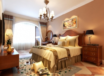 浪漫空間104平米歐式風案例欣賞歐式臥室裝修圖片