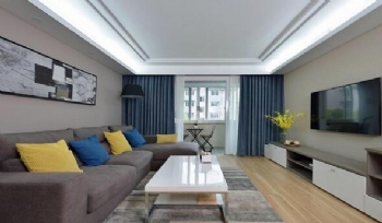 中海國際現代三居室風格效果圖現代客廳裝修圖片