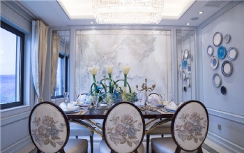 海外灘新古典三居室效果圖古典餐廳裝修圖片