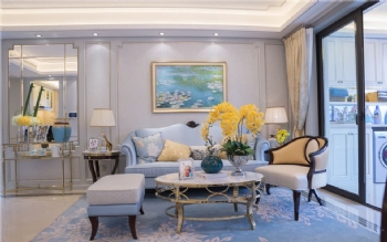 海外灘新古典三居室效果圖古典客廳裝修圖片