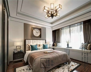 【梵品空間設計】儒雅端莊新中式中式臥室裝修圖片