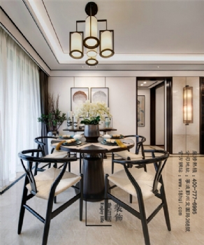 【梵品空間設計】儒雅端莊新中式中式風格餐廳