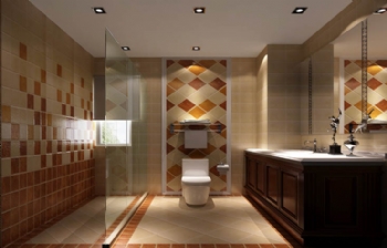 139平三居中式風案例欣賞中式衛生間裝修圖片