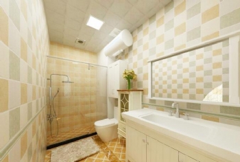 99平美式風美居裝修案例欣賞美式衛生間裝修圖片
