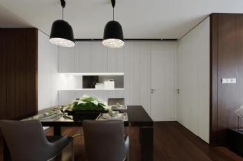 135平歐式風3室裝修案例欣賞歐式風格餐廳