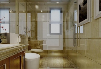 99平2室2廳1衛簡約美式風案例欣賞美式衛生間裝修圖片
