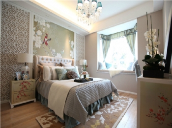名門府中式風格中式臥室裝修圖片