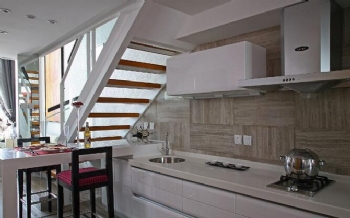 170平米現代風格復式樓欣賞現代廚房裝修圖片