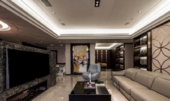 260平質感雋永大氣宅設計作品現代客廳裝修圖片
